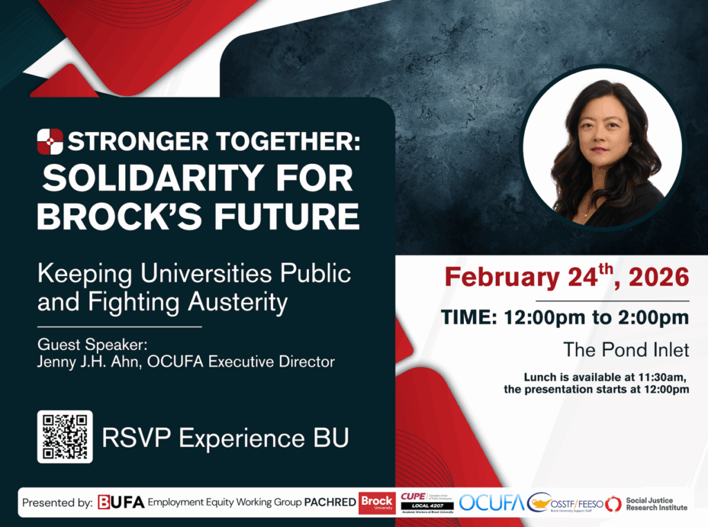 Stronger Together – Solidarity for Brock’s Future